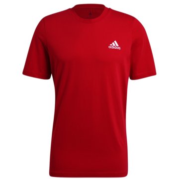 adidas T-ShirtsESSENTIALS EMBROIDERED SMALL LOGO T-SHIRT - GK9642 rot