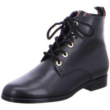 Laura Vita Damen Sneaker Leder High-Top Stiefeletten Boots EVELYNE schwarz weiß