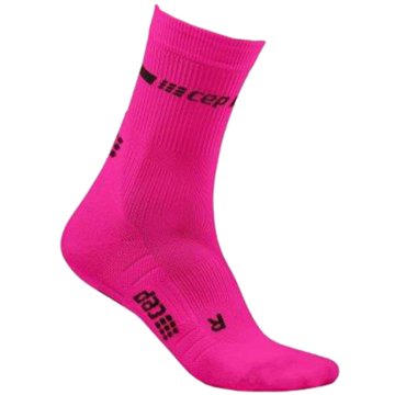 CEP Hohe Socken NEON MID-CUT SOCKS, NEON YELLOW - WP2CG pink