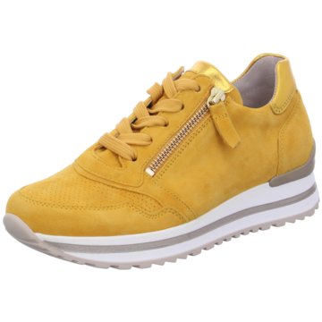 Gabor comfort Plateau SchnürschuheSneaker gelb