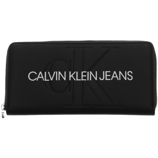 SCULPTED ZIP AROUND K60K607634-BDS Geldbörsen & Etuis für Damen von Calvin Klein